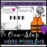 One-Step Word Problems: Add Together Start Unknown Freebie