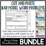 One Step Word Problems | Bar Models with Cut and Paste Lab