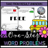 One-Step Word Problems: Take from Result Unknown Freebie