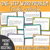 One Step World Problem Task Cards Within 20 | PRINT AND DIGITAL