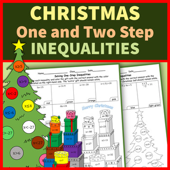 Preview of One Step and Two-Step Inequalities Christmas