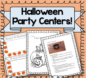 Preview of Halloween Party Centers