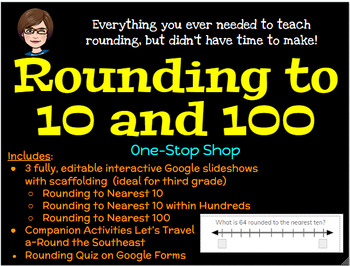 Preview of One Stop Rounding BUNDLE -- Everything You Need to Teach Rouding to 10 and 100