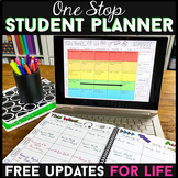 One Stop Student Planner - EDITABLE Print & Digital  2023-