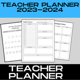 One Stop Teacher Planner 2023-2024 - EDITABLE Digital & Pr