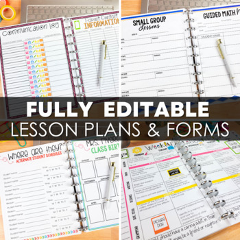 Editable Planner & Agenda 2023 by Yourbelovedteacher