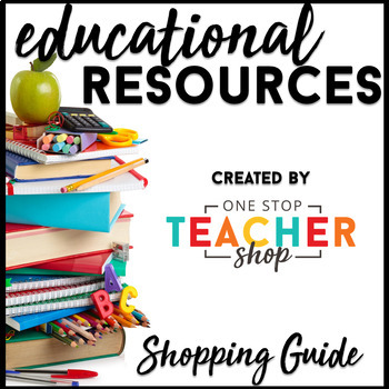 Preview of One Stop Teacher Shop Shopping Guide