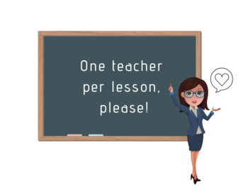 Preview of One Teacher Per Lesson