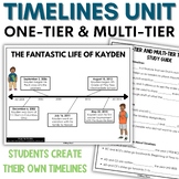 One-Tier Timeline and Multi-Tier Timeline Activities