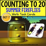 One To One Correspondence To 20 TASK CARDS - Summer FIREFL