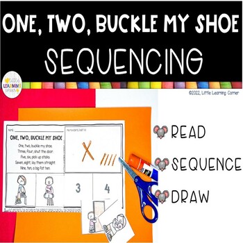 Preview of One Two Buckle My Shoe Sequencing | Nursery Rhymes Retelling Cards