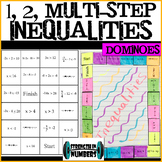One, Two, Multi-Step Inequalities Dominoes Puzzle 4 Intera