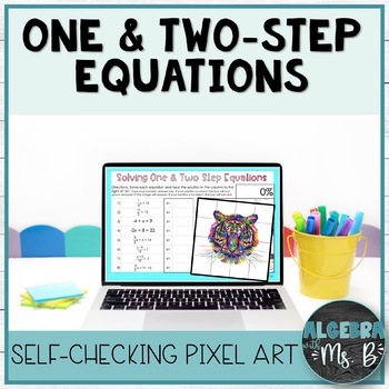 Preview of One & Two Step Equations Pixel Art Activity