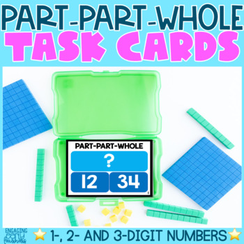 Preview of Part Part Whole Task Cards and Recording Sheets