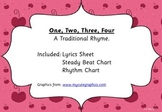 One, Two, Three, Four- traditional rhyme for teaching steady beat
