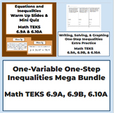 One-Variable One-Step Inequalities Mega Bundle Math TEKS 6