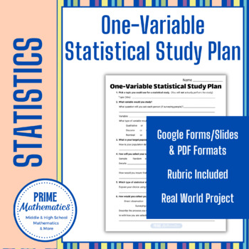 Preview of One-Variable Statistical Study Plan