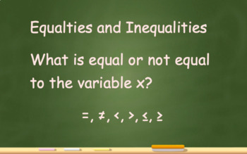 Preview of One Variable inequalities and graphing