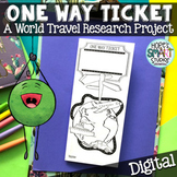 One Way Ticket World Travel Brochure/Pamphlet - Research P