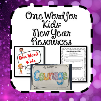Preview of One Word For Kids New Year Activities