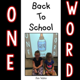 One Word Game - Back to School Game