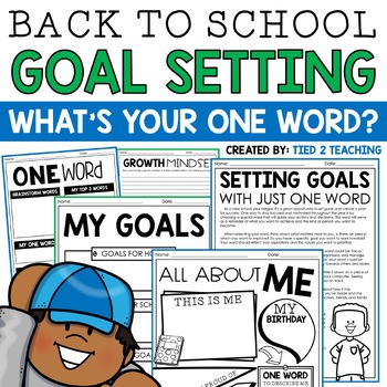 Preview of Back to School Goal Setting Activities Students Worksheets First Day of School