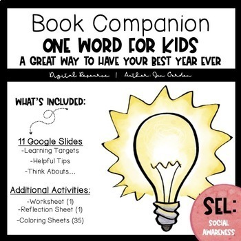 Preview of One Word for Kids: Book Companion   |   Digital Resource