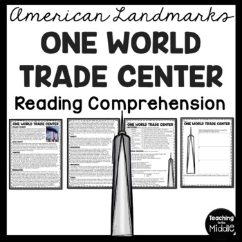 Preview of One World Trade Center Reading Comprehension Worksheet September 11th