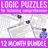 One Year of Logic Puzzles for Listening Comprehension for 