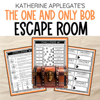 Preview of The One and Only Bob by Katherine Applegate Escape Room