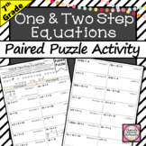 One and Two Step Equations Activity