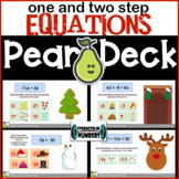 One and Two-Step Equations Holiday Digital Activity for Pe
