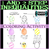 One and Two Step Inequalities Easter Egg Coloring Activity