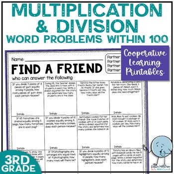 Preview of Multistep Word Problems One & Two Step Multiplication & Division 3rd Grade Math