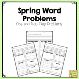 One and Two Step Spring Word Problems