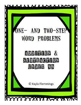 Preview of One- and Two-Step Word Problems Packet with all types of question situations
