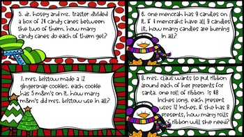 One and Two-Step Word ProblemsScoot {Holiday Themed} by Marissa Gaines