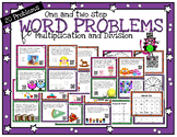 One and two step word problems for multiplication, division with or w/o QR codes