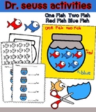 One fish two fish red fish blue fish Dr. Seuss activities