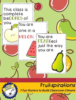 One in a melon and other fruitspirations posters for your classroom