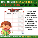 One-month Bugs and Insects Reading log Homework Reading Re