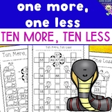 One more one less ten more ten less - Worksheets and Printables