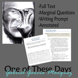 One of These Days - Close Reading & Writing Prompt