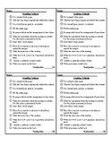 One-pager Rubric