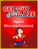 One-step Equations Fun Worksheets/Mazes