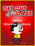 One-step Equations - Algebra  Mazes/Worksheets