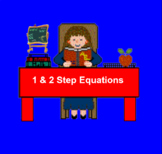 One step  equations and two step equations. Bundled. for S