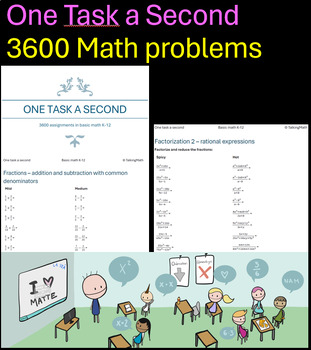 Preview of One task a second - 3600 assignments in basic math K-12