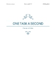 One task a second - preview Addition