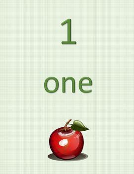 Preview of One to One Correspondence Apple Signs